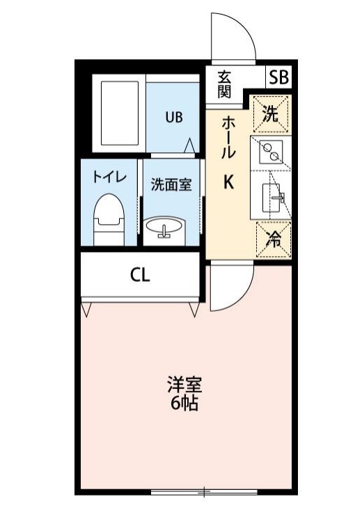 八千代市勝田台北のアパートの間取り