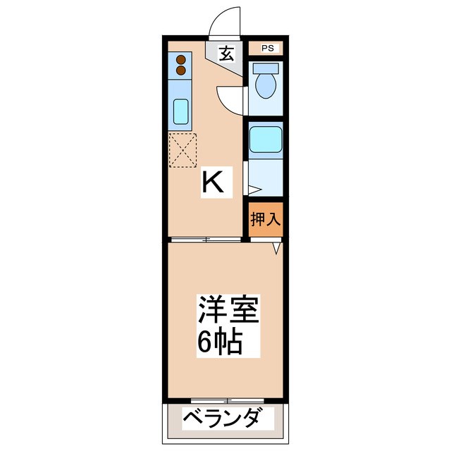 東信ハイツＥの間取り