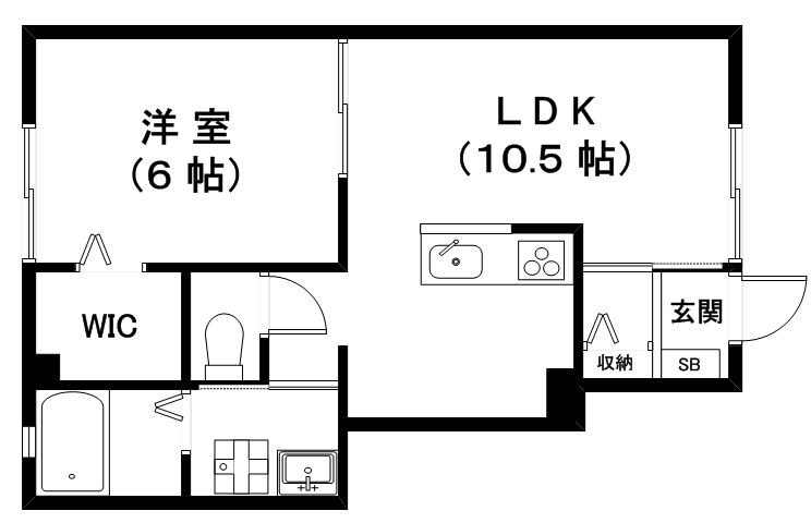 栗東市目川のアパートの間取り