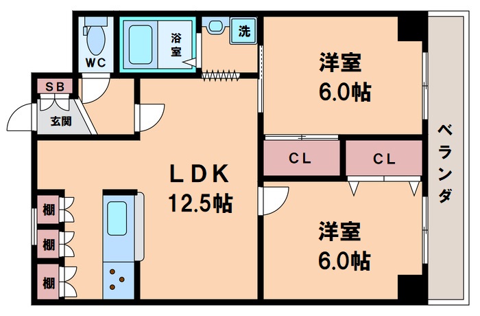 エバーグリーン山之内の間取り