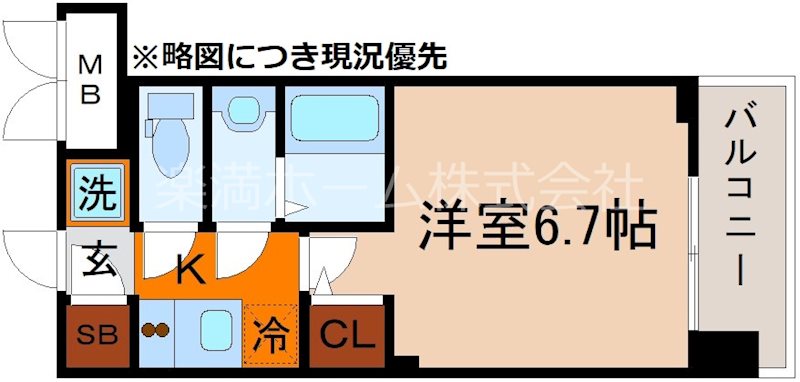 ブランシエスタ西京極の間取り