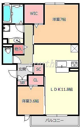 ボヌールの間取り