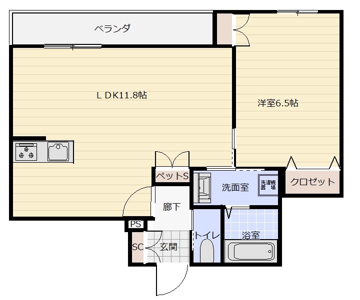 エストフォート上本郷の間取り