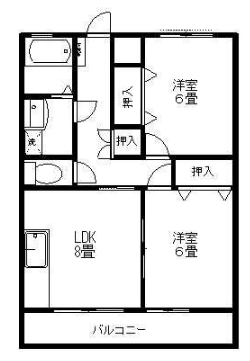 ライズリチャーズ2の間取り