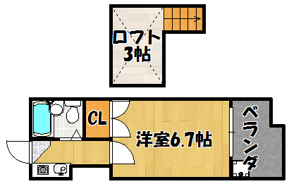 レオ西明石の間取り