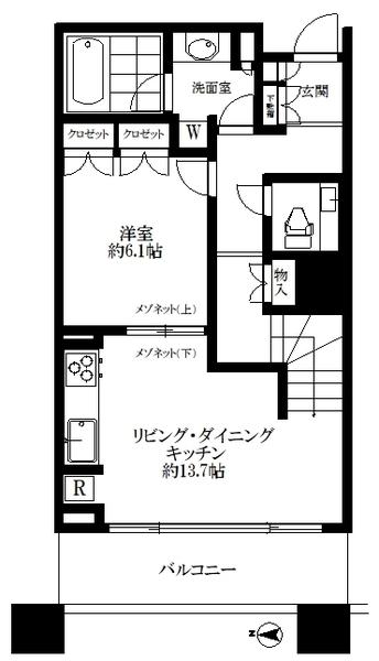 Brilliaタワー東京の間取り