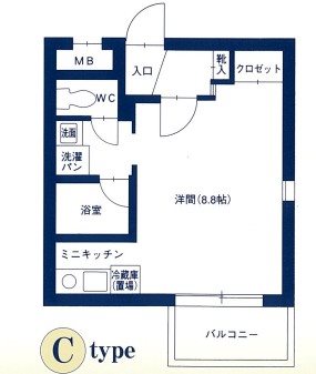 名古屋市守山区大森のマンションの間取り