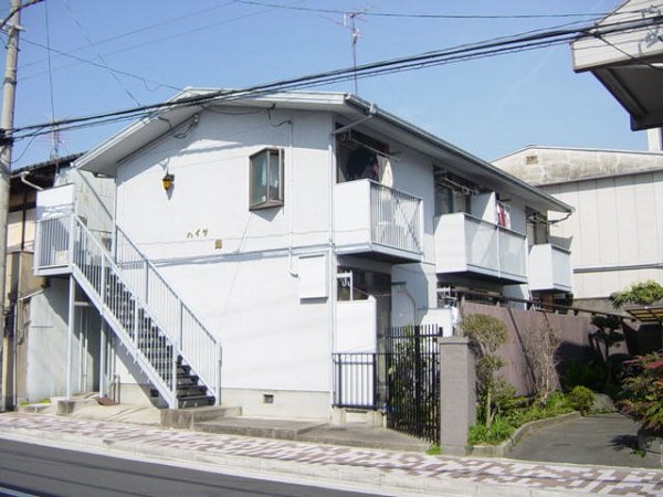 京都市左京区田中東春菜町のアパートの建物外観