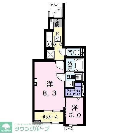 名古屋市中川区柳瀬町のアパートの間取り