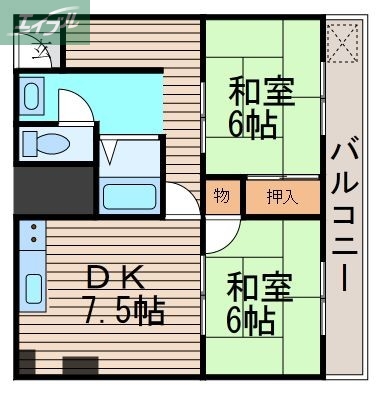 チサンマンション岡山の間取り