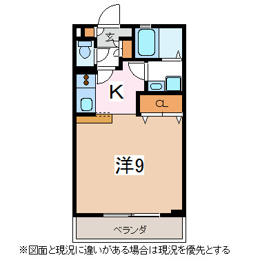 松本市大字島立のマンションの間取り