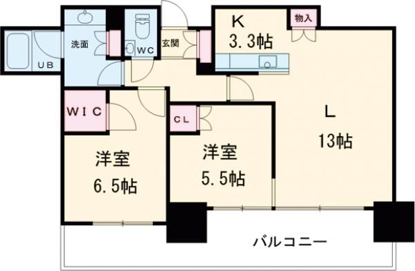 【プレミスト旭川ザ・タワーの間取り】