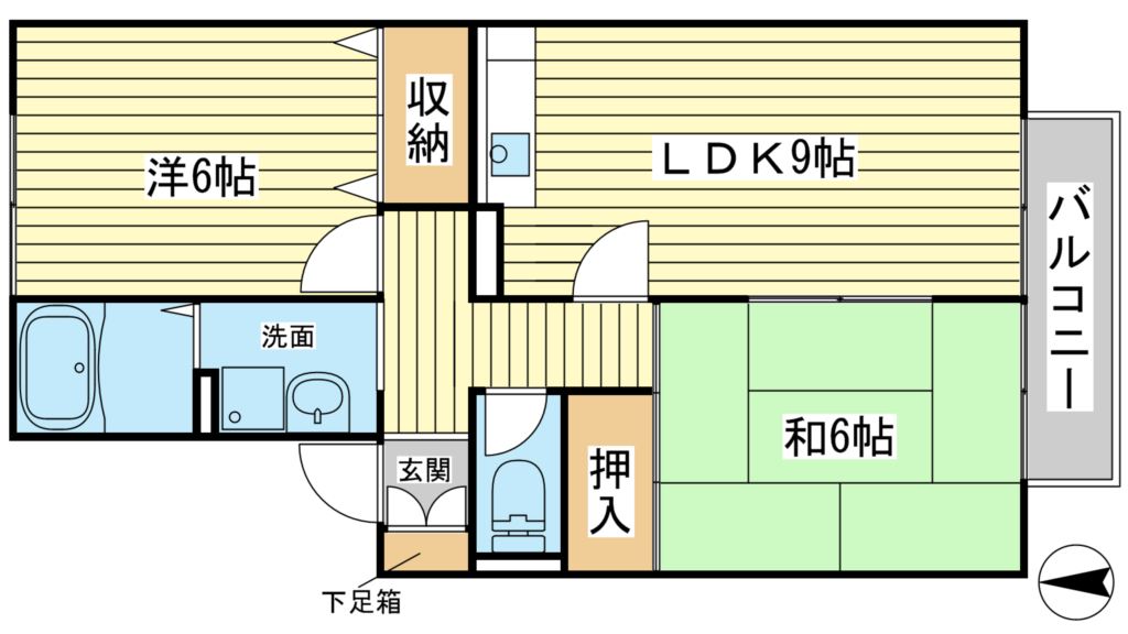 ハイカムール・山手の間取り