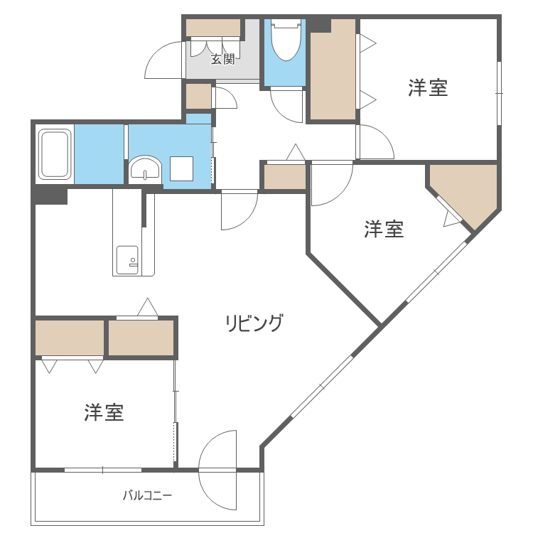 リーフウィングの間取り