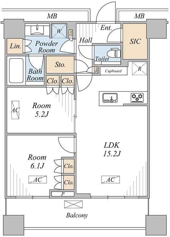 WORLD TOWER RESIDENCEの間取り
