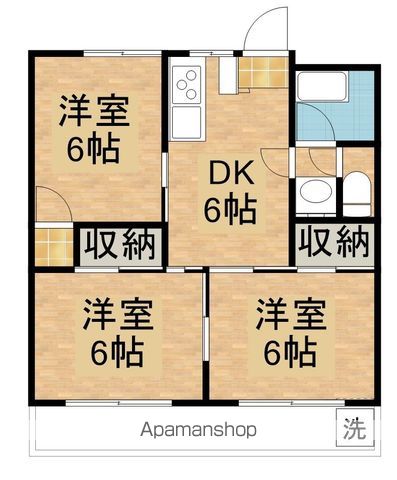 コーポラス川添の間取り写真