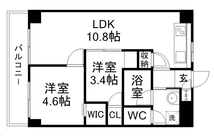 オンディーヌの間取り