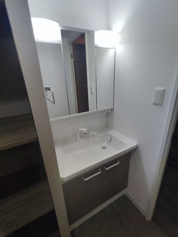 洗面設備　201号室参考写真