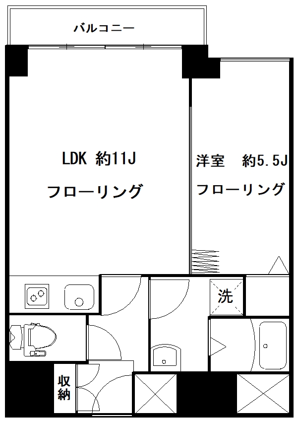 霞町・五番館の間取り写真