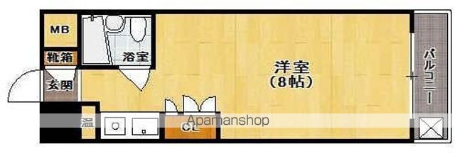 地下鉄空港線 唐人町駅 徒歩4分 8階建 築41年の間取り写真