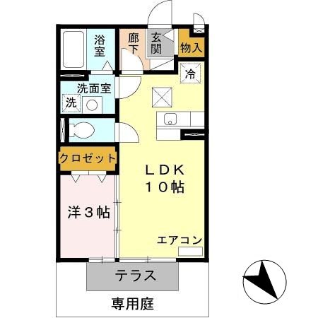 ジュネス谷川の間取り写真