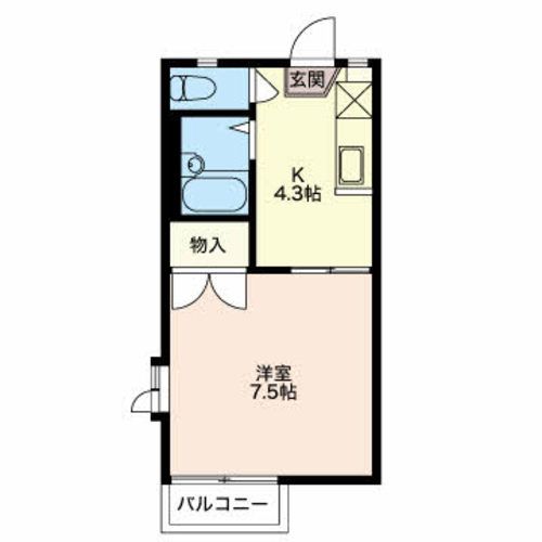 フレグランスＳ中島の間取り