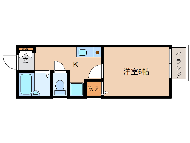 ハイツセゾンＡ棟の間取り