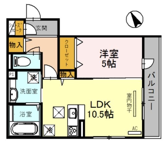 姫路市北今宿のアパートの間取り