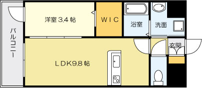 デザイナープリンセス旦過の間取り