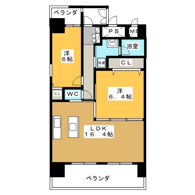 リヴェール真清田の間取り