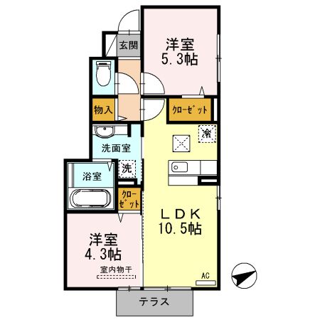 プランドールMの間取り