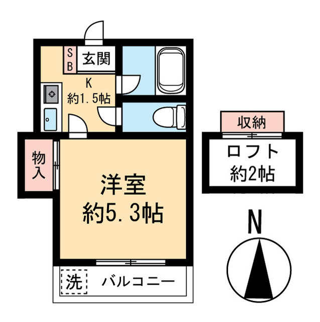 レオパレス南野の間取り