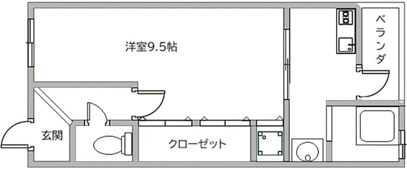 神戸市長田区林山町のマンションの間取り