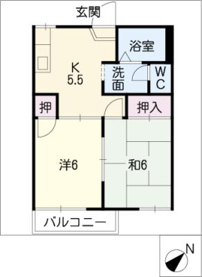 サニーハイツ青木の間取り