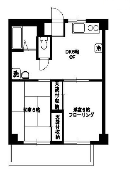 板橋区向原のマンションの間取り