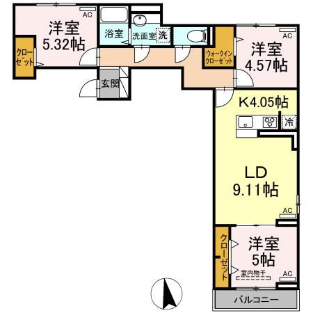 グラナーデ目白御留山の間取り