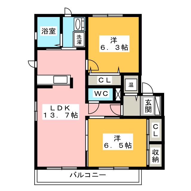 エスペランサ　IIの間取り