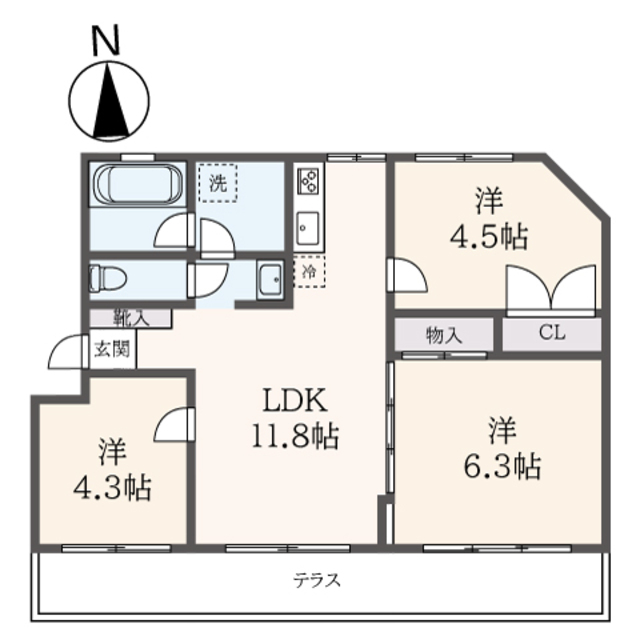 柄本マンションの間取り