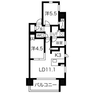 【ローレルアイ名駅東の間取り】