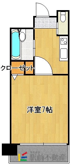 福岡市中央区舞鶴のマンションの間取り