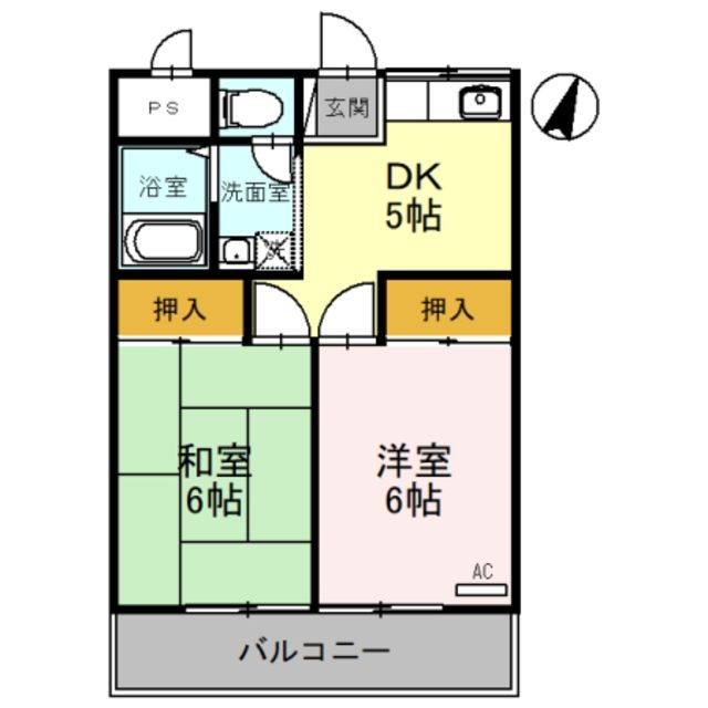 さいたま市緑区東大門のアパートの間取り