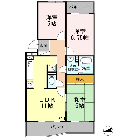 プレシール青葉台の間取り