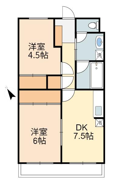 川崎市多摩区菅野戸呂のマンションの間取り