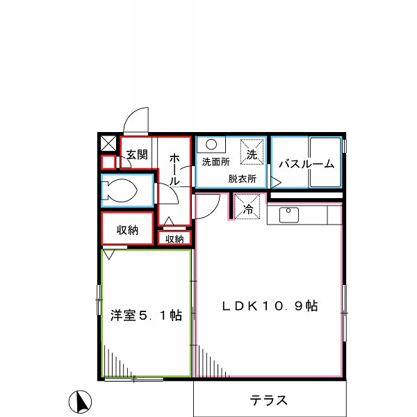 中野区江古田のアパートの間取り