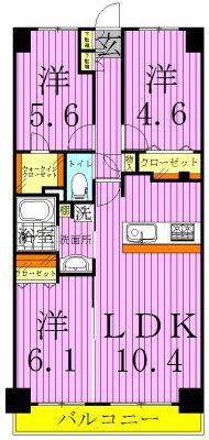 サンパレス綾瀬の間取り