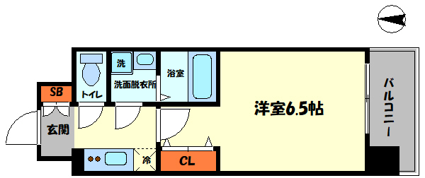 ファーストフィオーレ難波クレシアの間取り