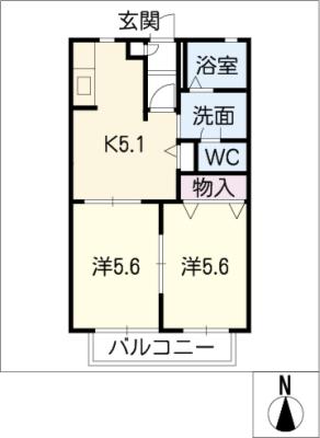 プランドール高原Ｃの間取り