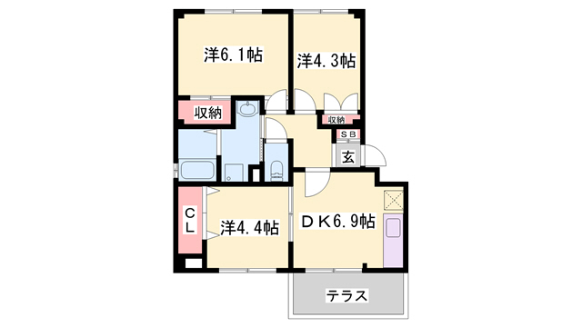 ＡＭＥＮＩＴＹおきはまの間取り