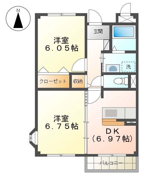 プラティーノミヤシロの間取り