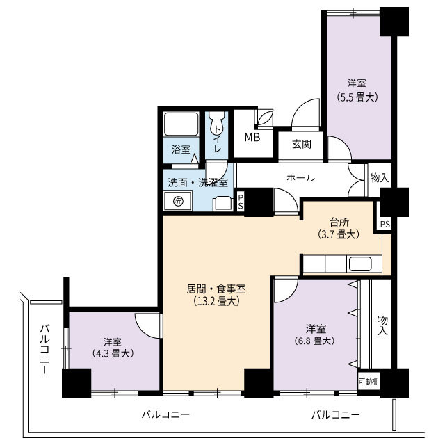 ＵＲアーバニア千代田の間取り